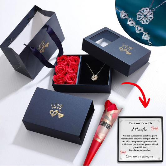 Mother's Day "Love of Hearts" Gift Pack & Free Eternal Rose
